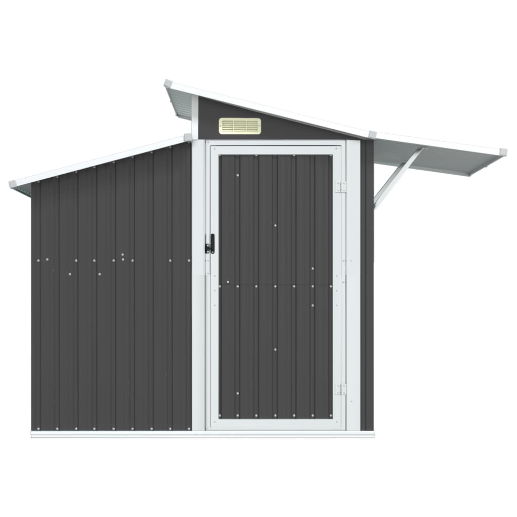 vidaXL Garden Shed Anthracite 270x130x208.5 cm Galvanised Steel