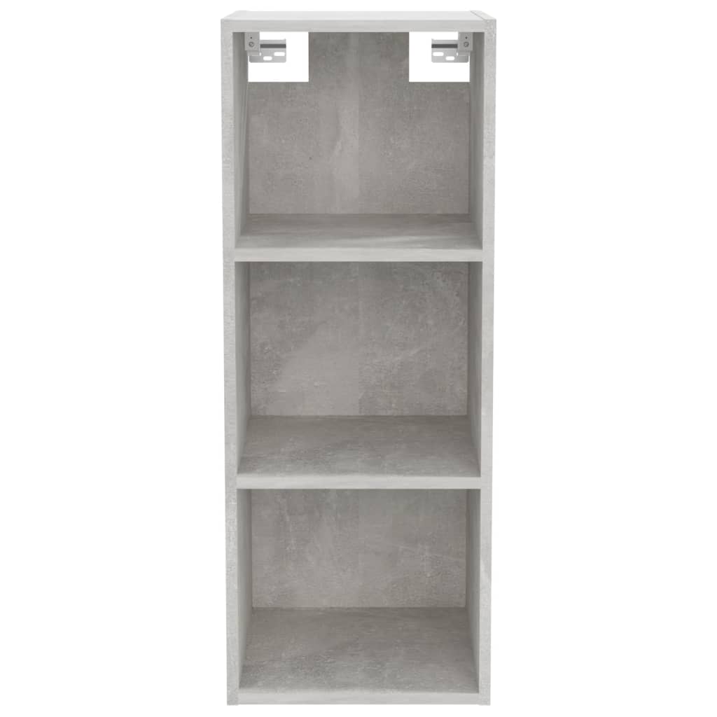 vidaXL Wall Cabinet Concrete Grey 34.5x32.5x90 cm Engineered Wood