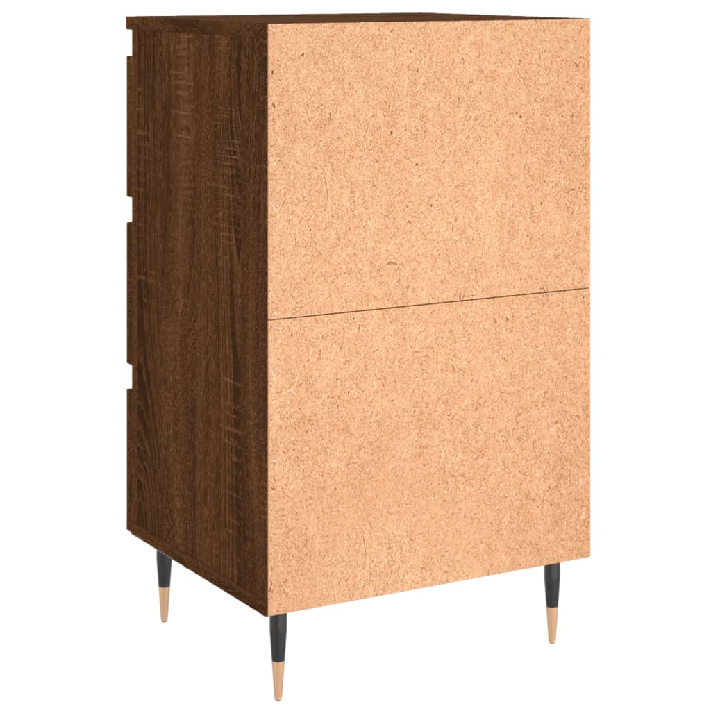 vidaXL Bedside Cabinets 2 pcs Brown Oak 40x35x69 cm Engineered Wood