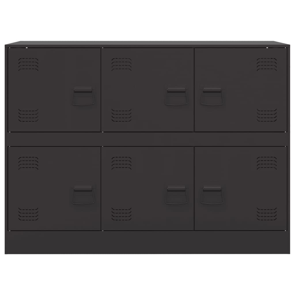 vidaXL Sideboard Black 99x39x73 cm Steel