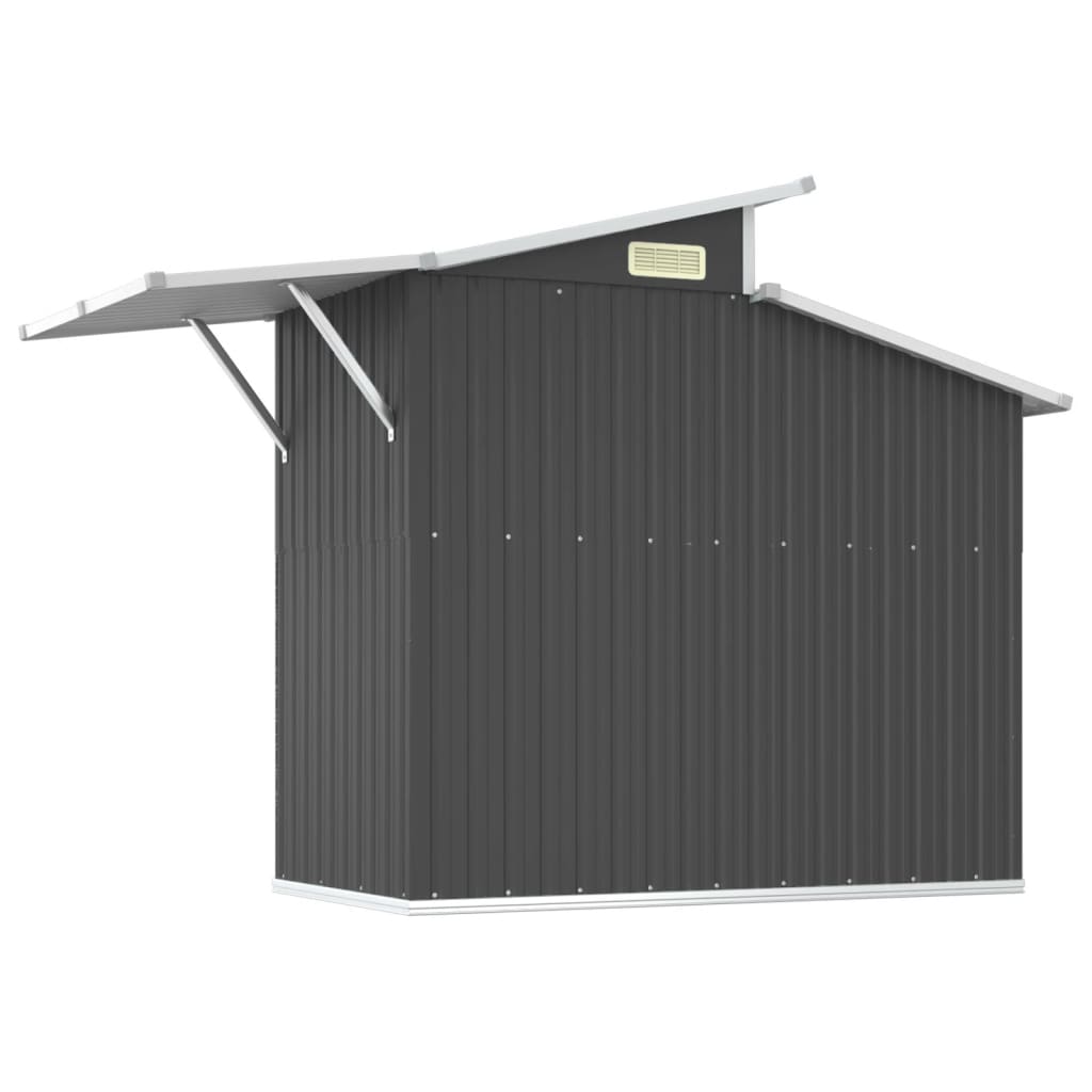 vidaXL Garden Shed Anthracite 270x130x208.5 cm Galvanised Steel