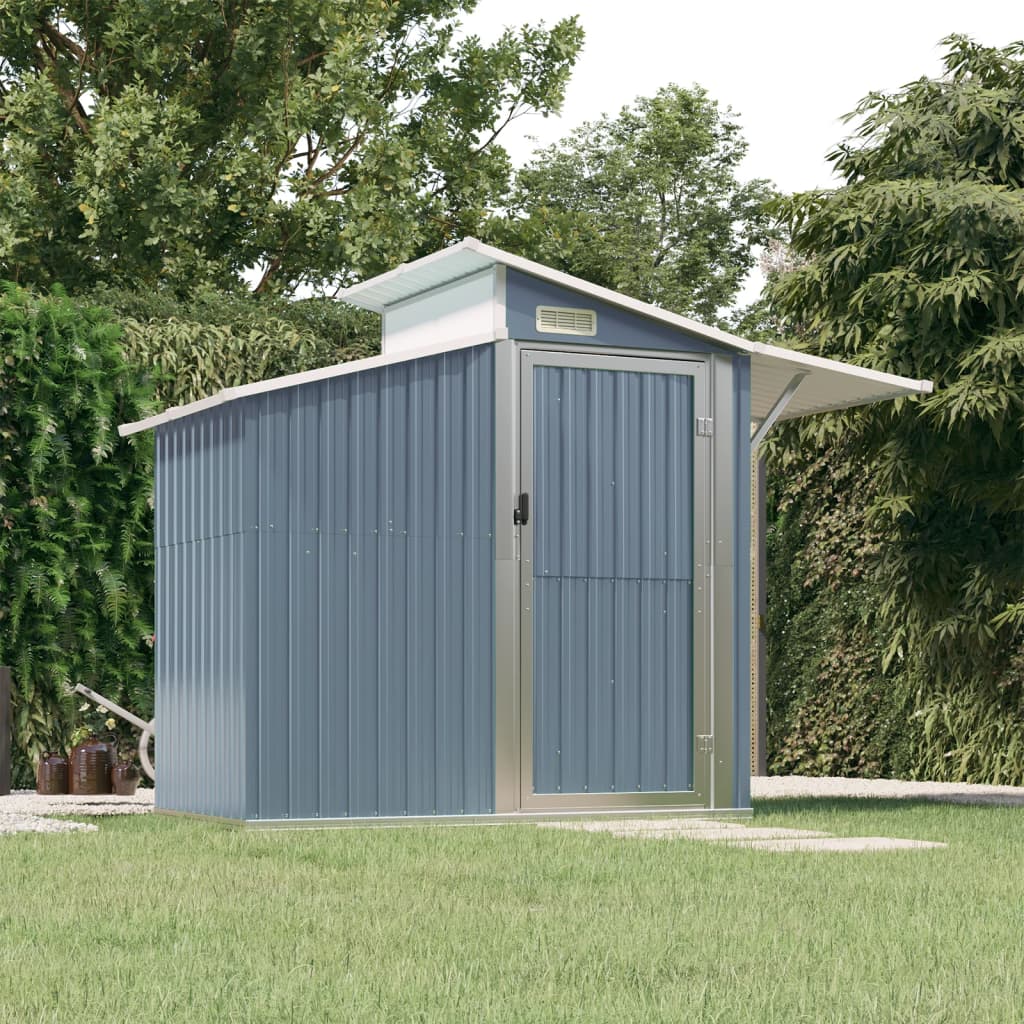 vidaXL Garden Shed Anthracite 270x130x208.5 cm Galvanised Steel