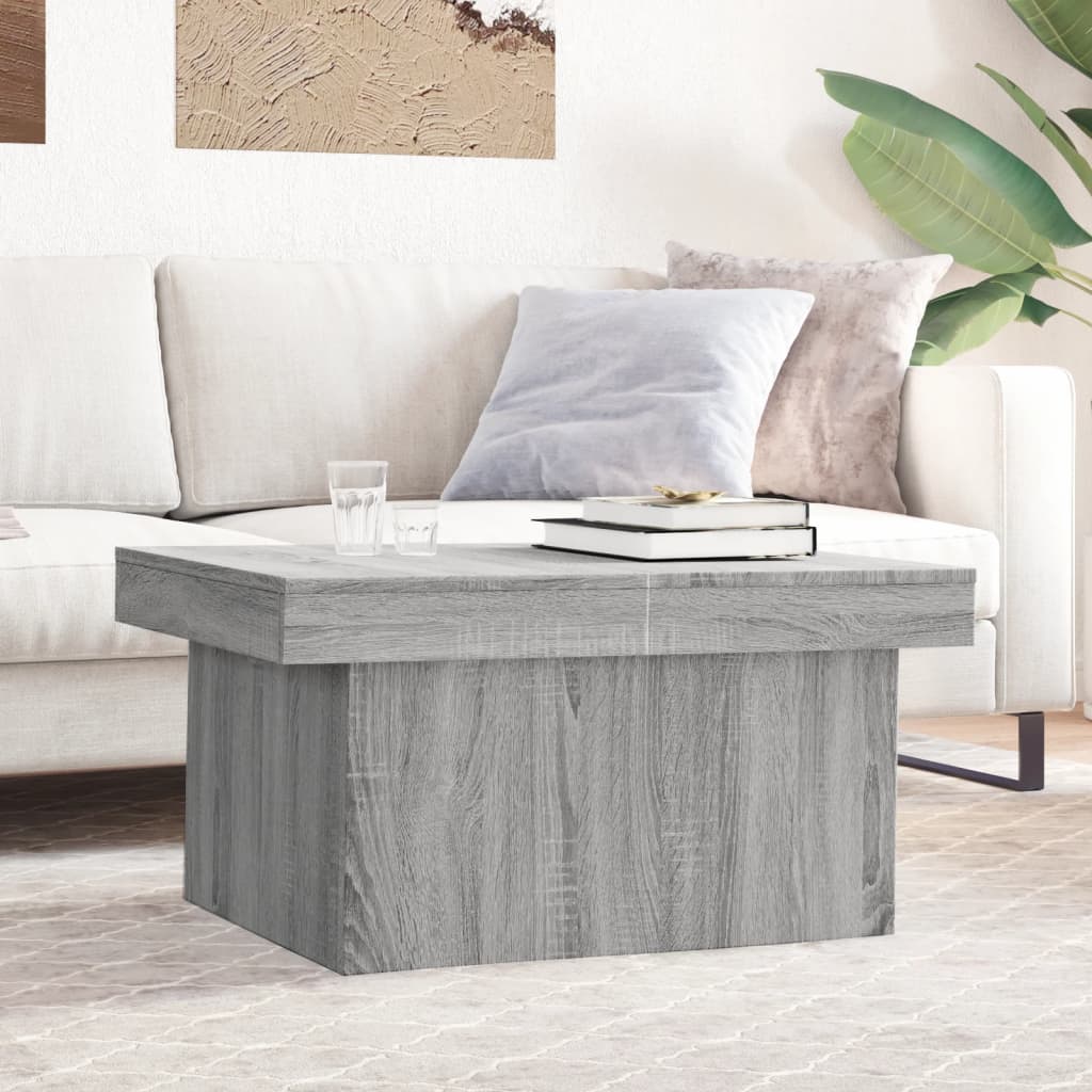 vidaXL Coffee Table Grey Sonoma 100x55x40 cm Engineered Wood at Willow and Wine!