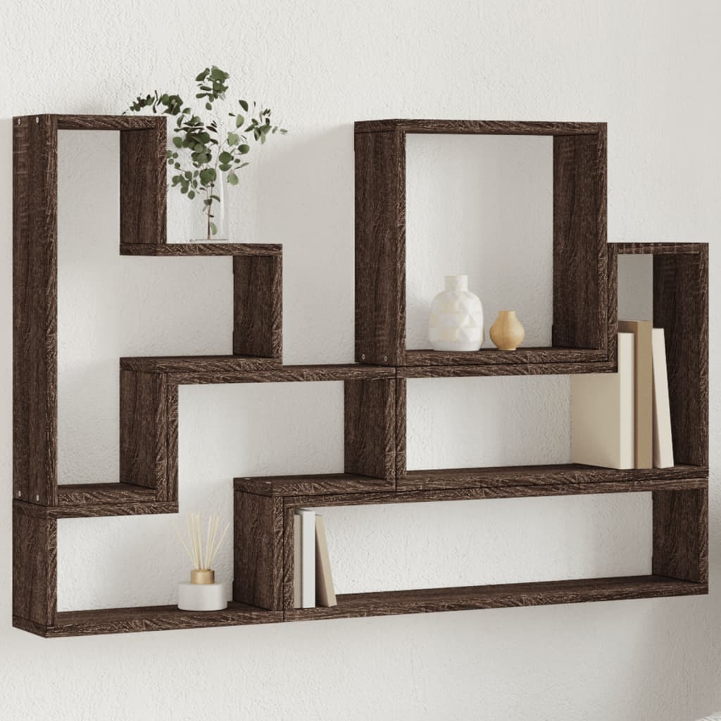 Wall Shelf White 96x12x64 cm Engineered Wood