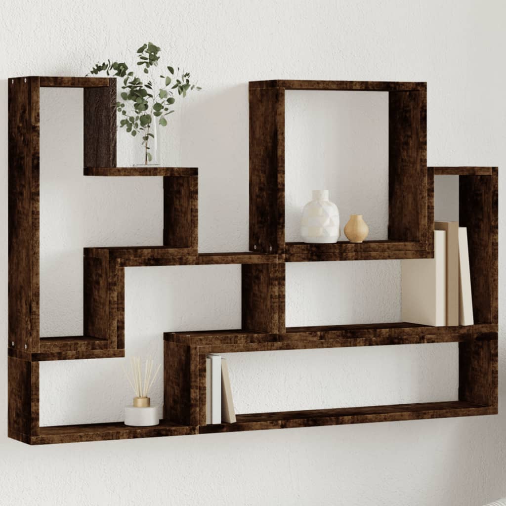 Wall Shelf White 96x12x64 cm Engineered Wood