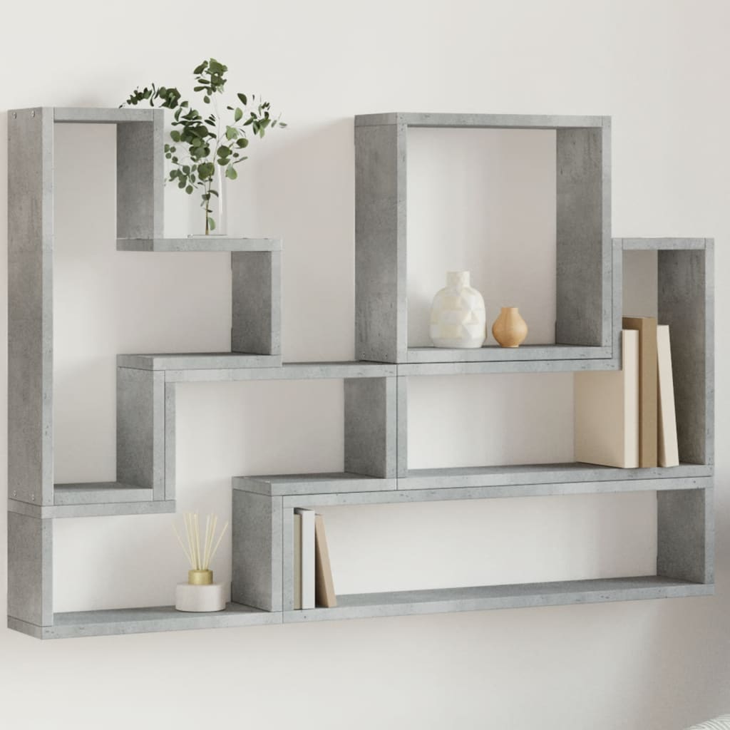 Wall Shelf White 96x12x64 cm Engineered Wood