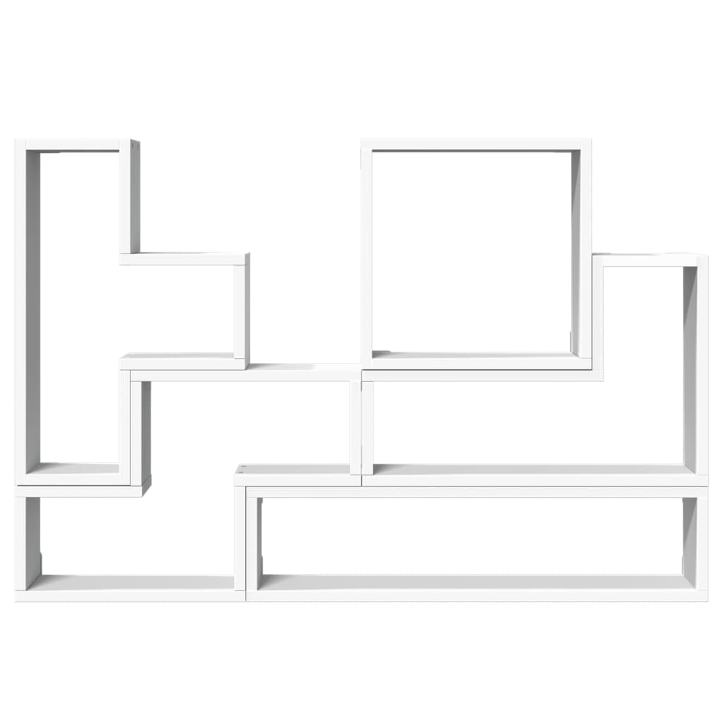 Wall Shelf White 96x12x64 cm Engineered Wood