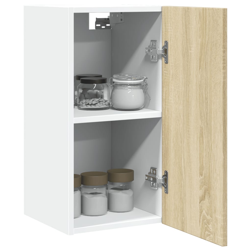 vidaXL Hanging Cabinet Sonoma Oak 29.5x31x60 cm Engineered Wood