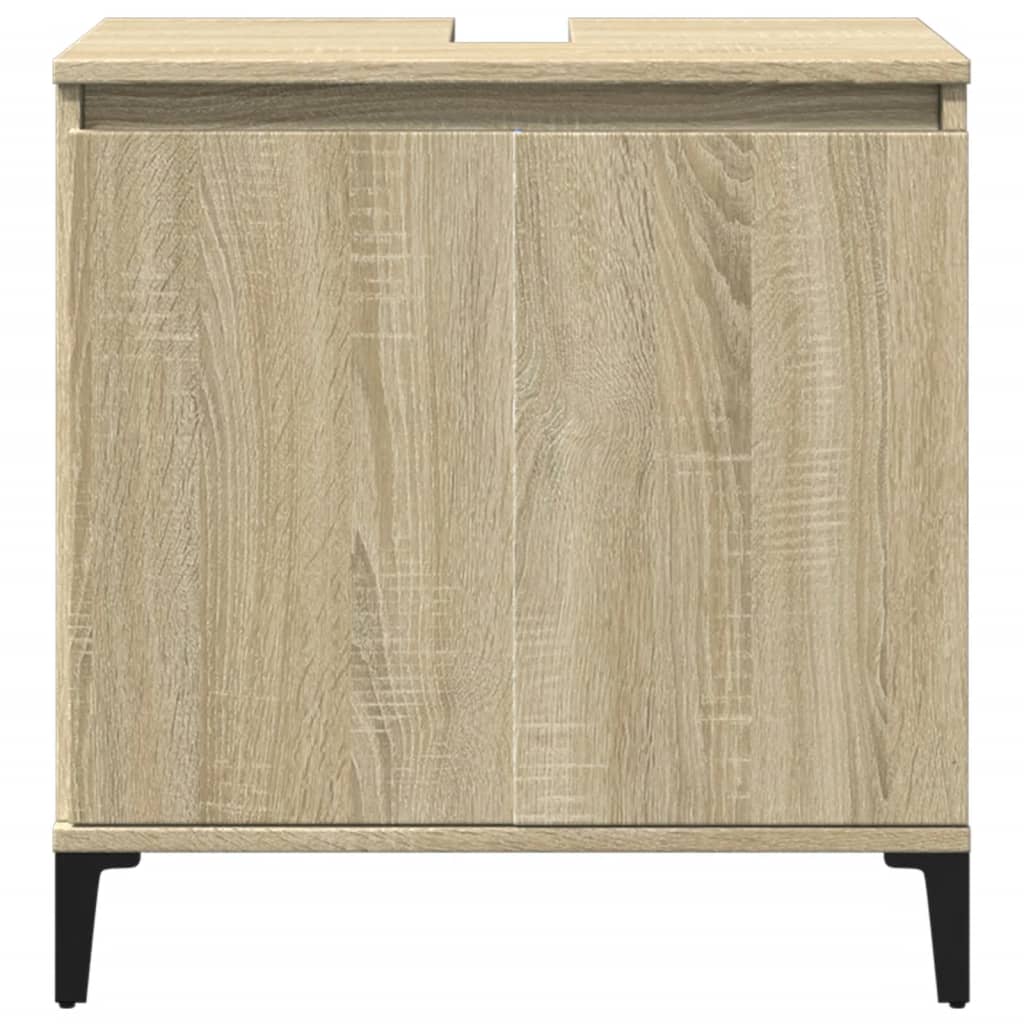 vidaXL Sink Cabinet Sonoma Oak 58x33x60 cm Engineered Wood