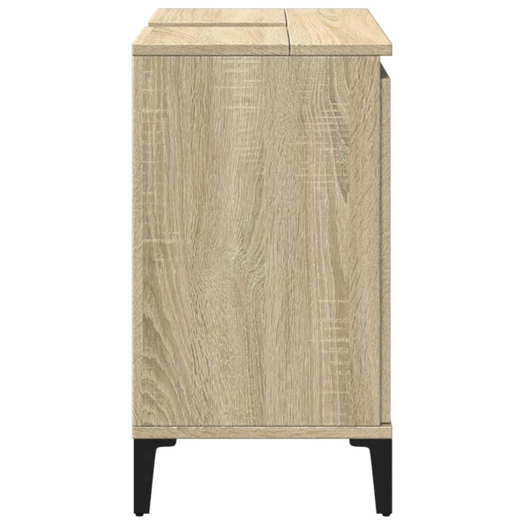 vidaXL Sink Cabinet Sonoma Oak 58x33x60 cm Engineered Wood