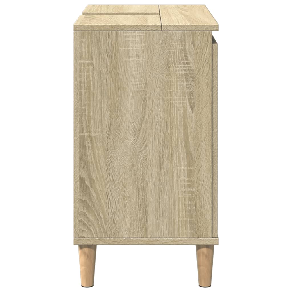 vidaXL Sink Cabinet Sonoma Oak 58x33x60 cm Engineered Wood