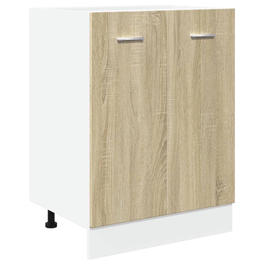 vidaXL Bottom Cabinet Sonoma Oak 60x46x81.5 cm Engineered Wood