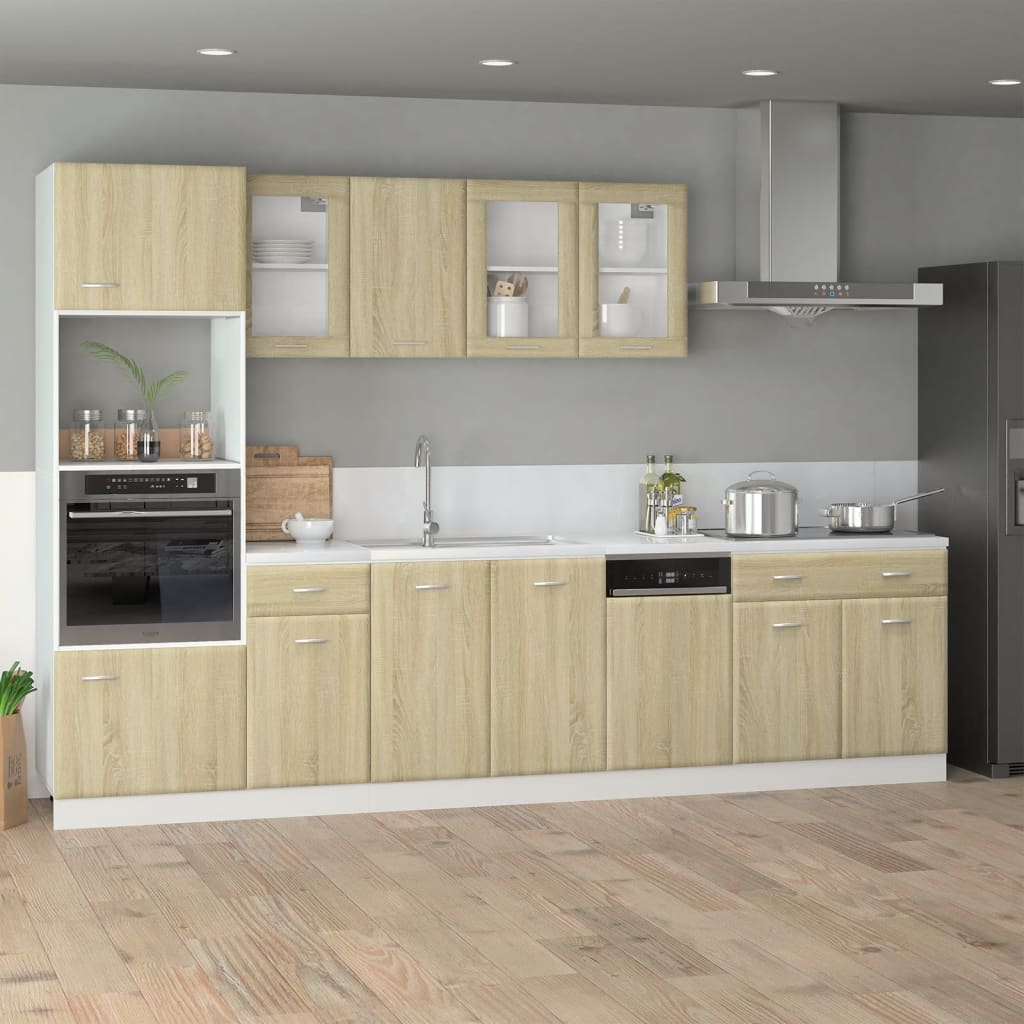 vidaXL Dishwasher Panel Sonoma Oak 60x3x67 cm Engineered Wood