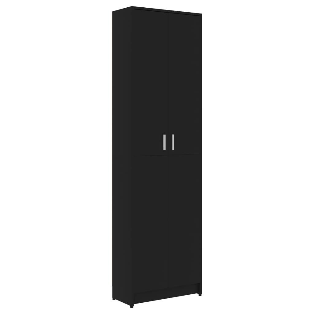 vidaXL Hallway Wardrobe Black 55x25x189 cm Engineered Wood