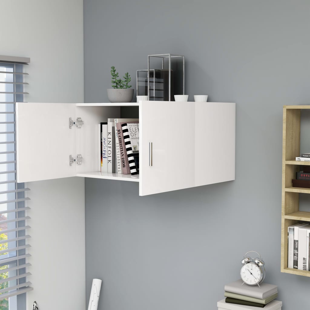 vidaXL Wall Mounted Cabinet White 80x39x40 cm Engineered Wood