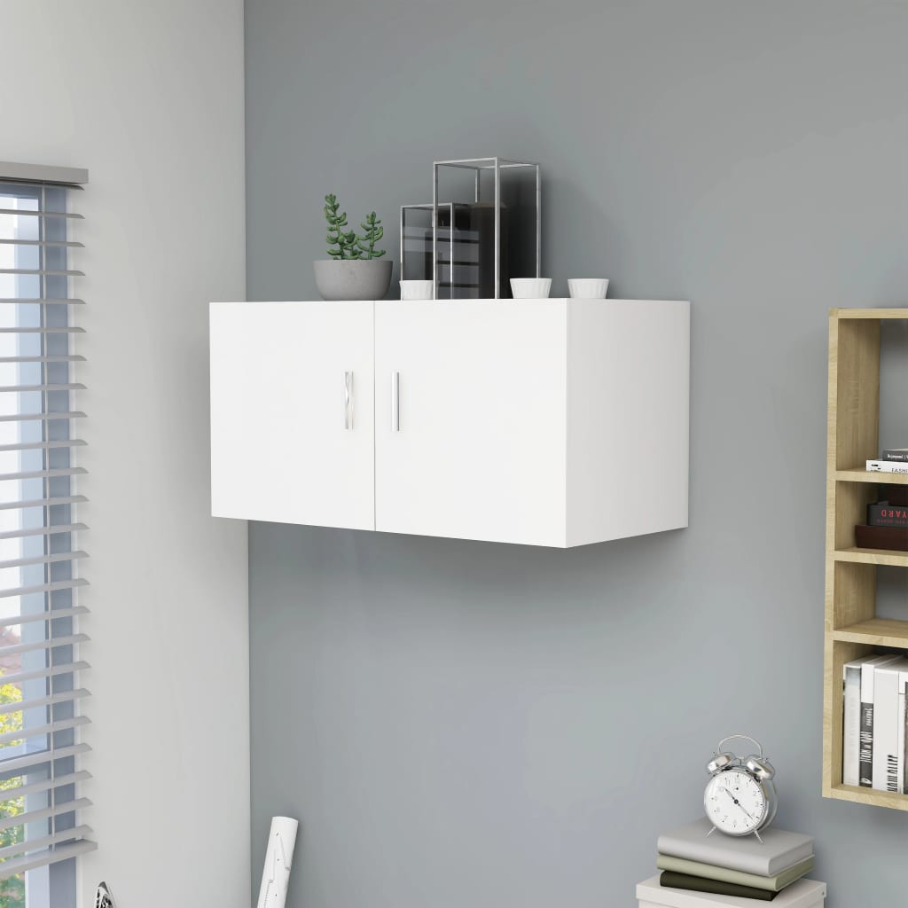 vidaXL Wall Mounted Cabinet White 80x39x40 cm Engineered Wood