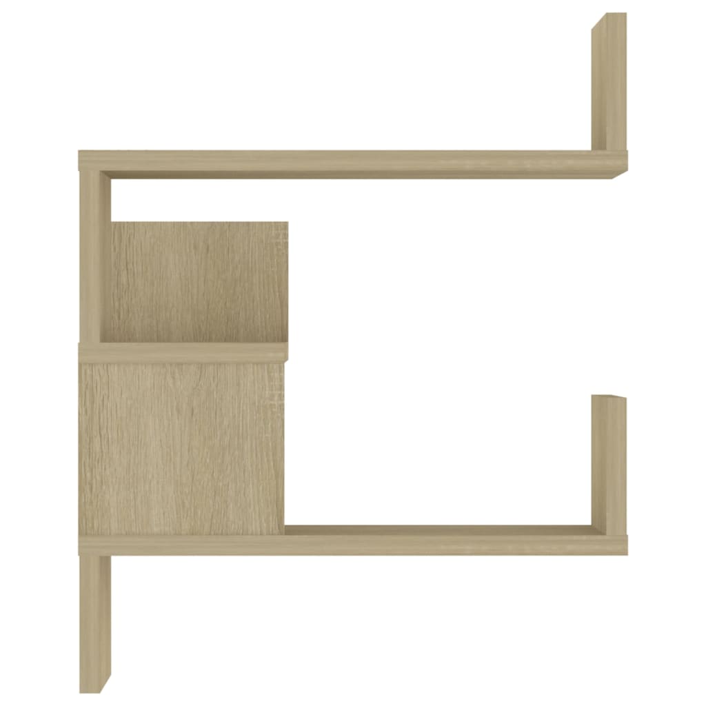 vidaXL Wall Corner Shelf Sonoma Oak 40x40x50 cm Engineered Wood