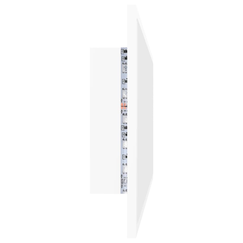 vidaXL LED Bathroom Mirror White 100x8.5x37 cm Acrylic