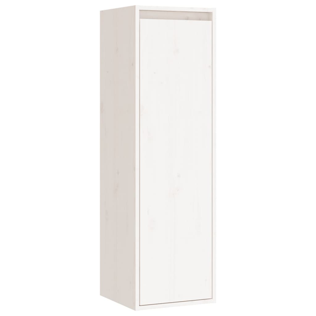 vidaXL Wall Cabinets 2 pcs White 30x30x100 cm Solid Pinewood