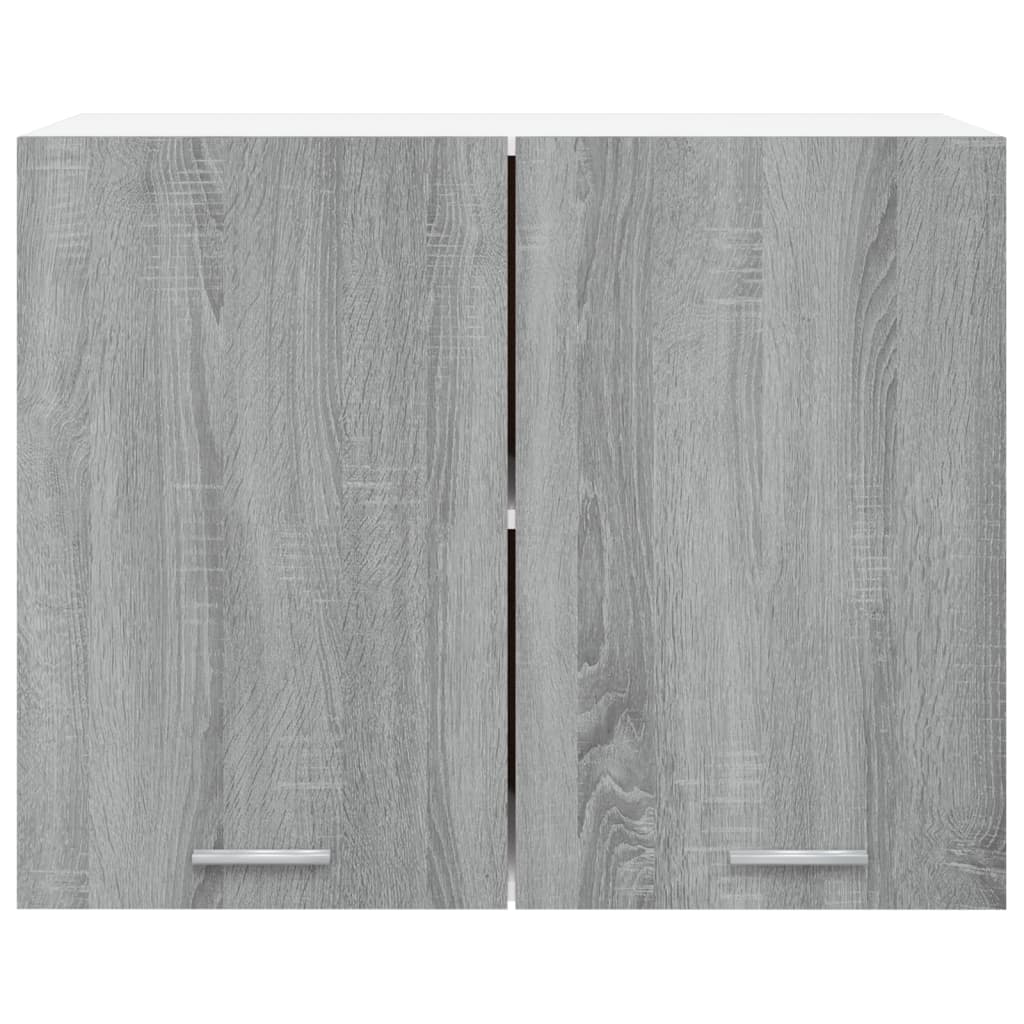 vidaXL Hanging Cabinet Grey Sonoma 80x31x60 cm Engineered Wood