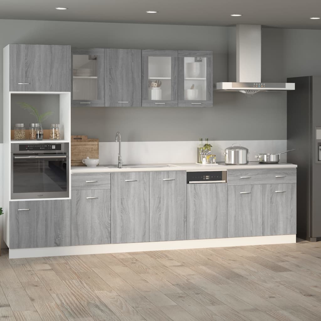 vidaXL Drawer Bottom Cabinet Grey Sonoma 80x46x81.5 cm Engineered Wood