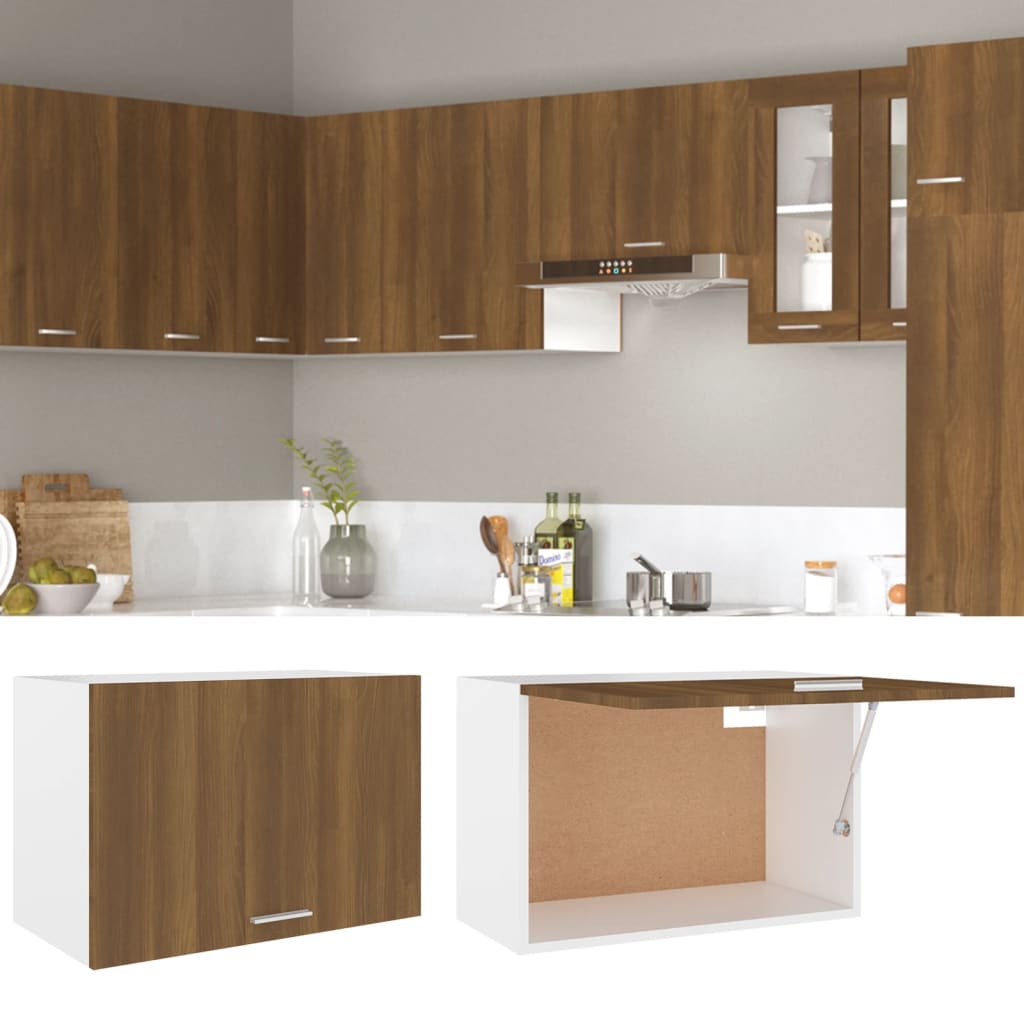 vidaXL Hanging Cabinet Brown Oak 60x31x40 cm Engineered Wood