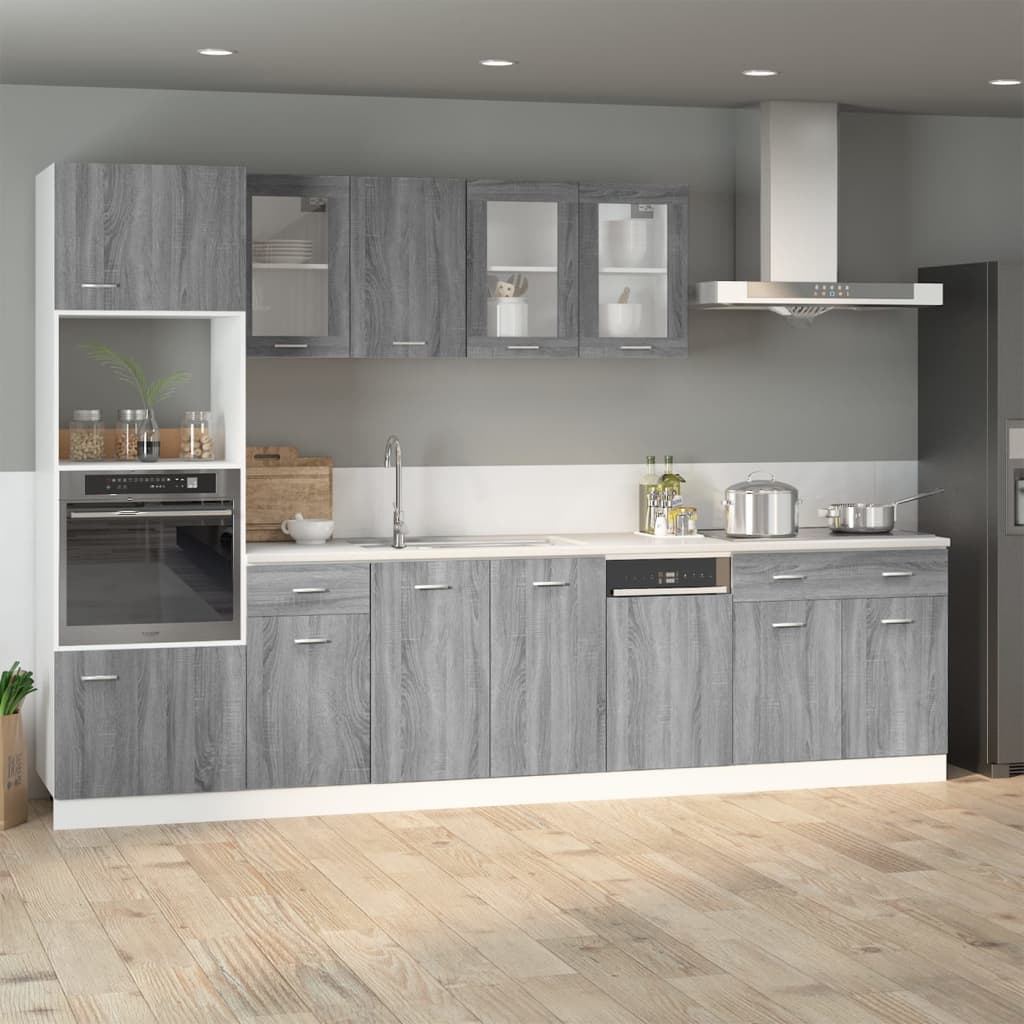 vidaXL Drawer Bottom Cabinet Grey Sonoma 40x46x81.5 cm Engineered Wood