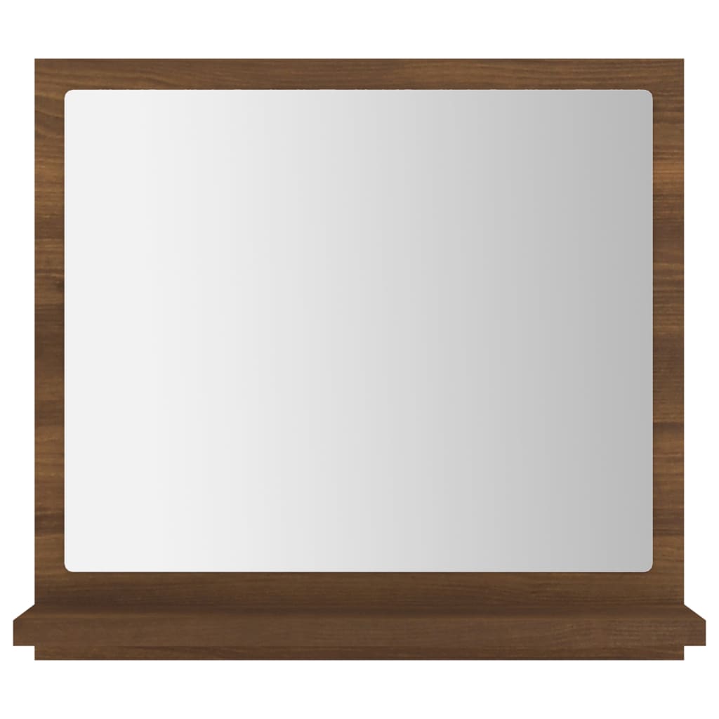 vidaXL Bathroom Mirror Brown Oak 40x10.5x37 cm Engineered Wood