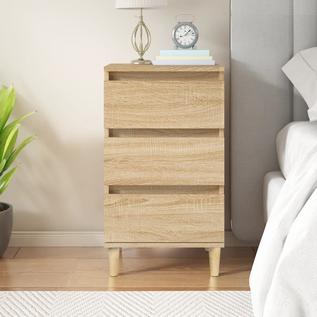 vidaXL Bedside Cabinet Sonoma Oak 40x35x70 cm Engineered Wood at Willow and Wine!