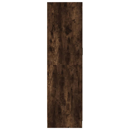 vidaXL Wardrobe Smoked Oak 82.5x51.5x180 cm Engineered Wood