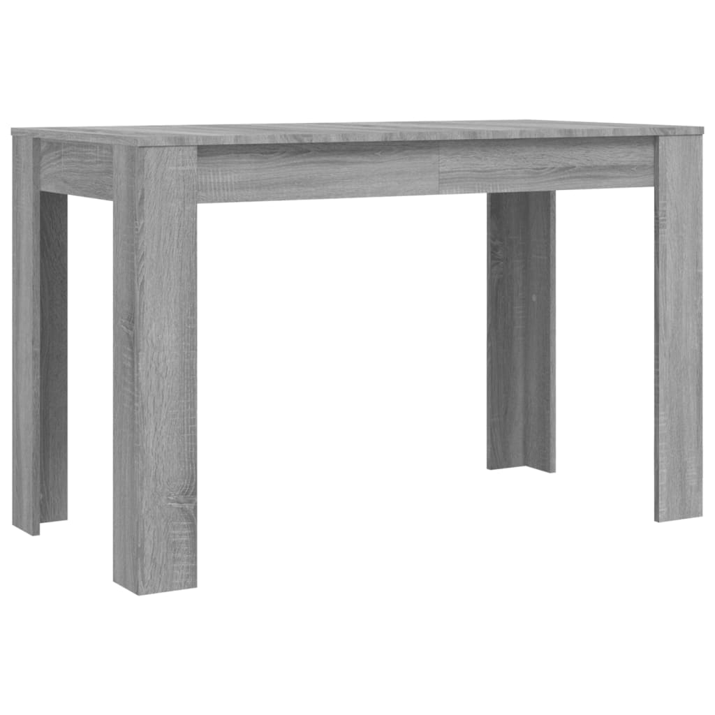 vidaXL Dining Table Grey Sonoma 120x60x76 cm Engineered Wood