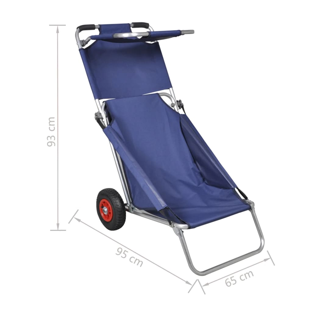 beach-trolley-with-wheels-portable-foldable-blue-920262 At Willow and Wine!