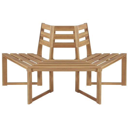 vidaXL Tree Bench Half-hexagonal 160 cm Solid Acacia Wood at Willow and Wine!