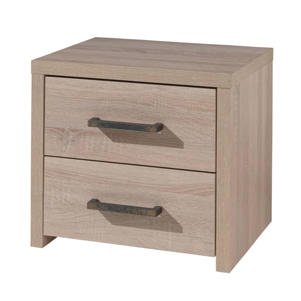 vipack-nightstand-aline-2-drawer-light-oak At Willow and Wine