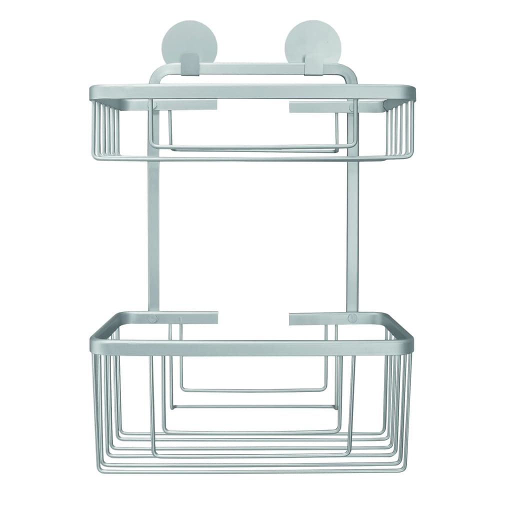 kleine-wolke-double-shower-rack-rectangular-rocco-aluminium At Willow and Wine