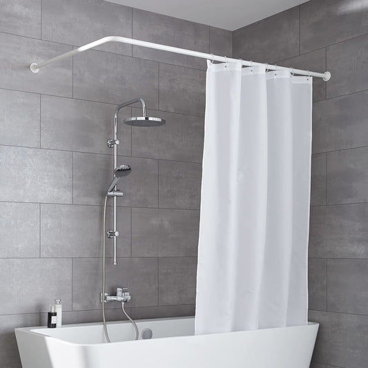 kleine-wolke-universal-shower-curtain-rod-3-sizes-white At Willow and Wine