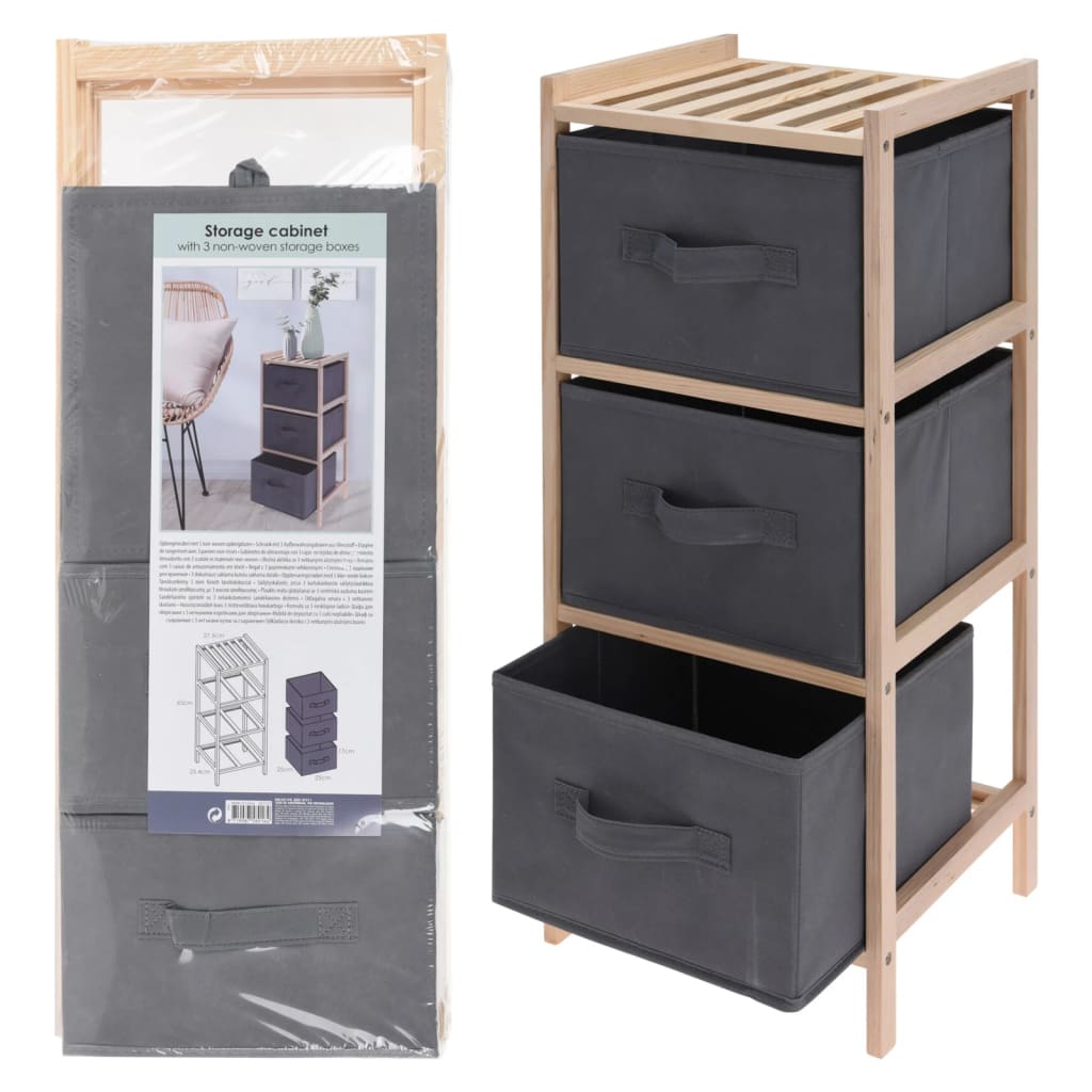 h-s-collection-storage-cabinet-with-3-storage-boxes-dark-grey-920085 At Willow and Wine!