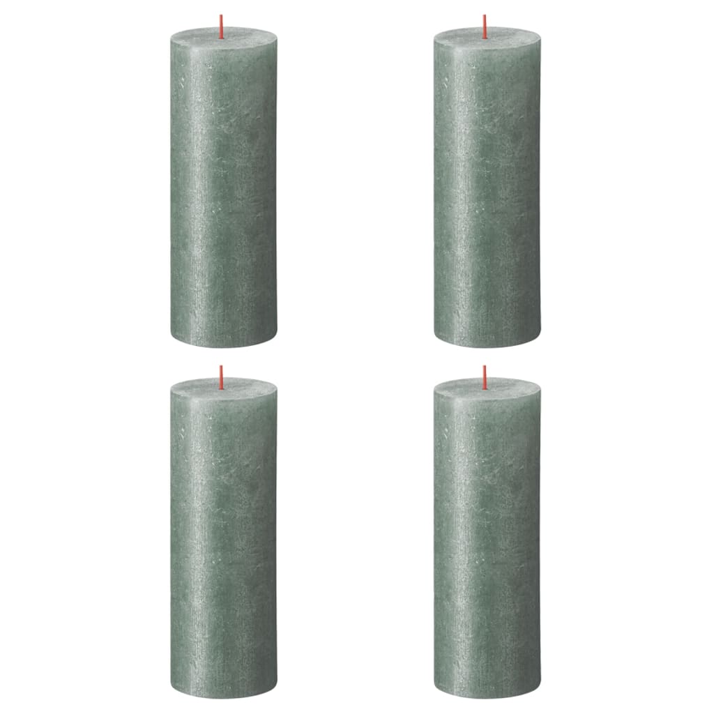 bolsius-rustic-pillar-candles-shimmer-4-pcs-130x68-mm-gold At Willow and Wine