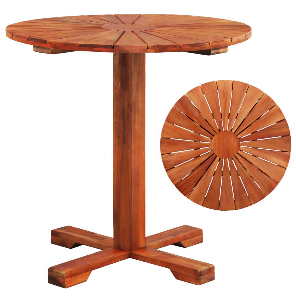 vidaXL Bistro Table 70x70 cm Solid Acacia Wood at Willow and Wine!