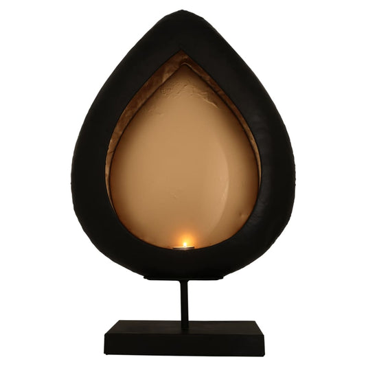 lesli-living-drop-candle-holder-egg-on-stand-23x11x41-cm At Willow and Wine