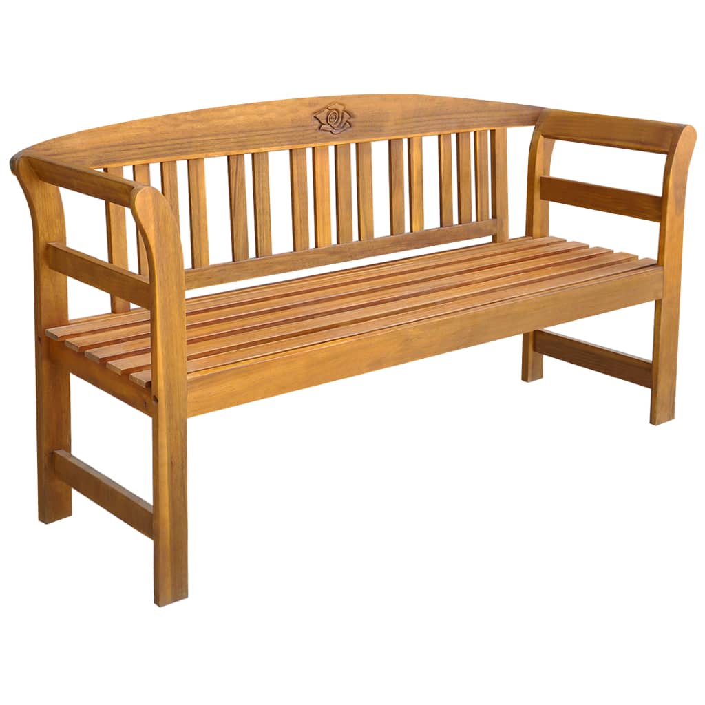 garden-bench-157-cm-solid-acacia-wood At Willow and Wine