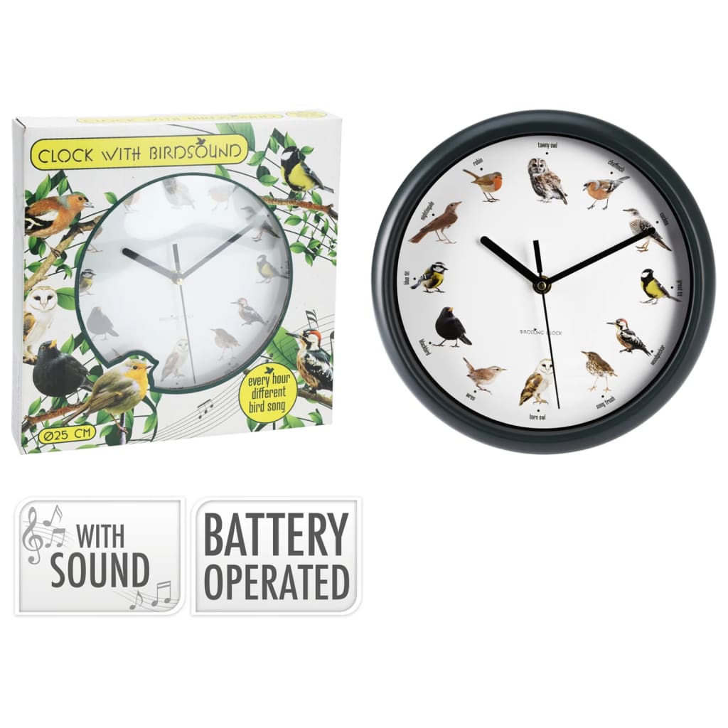 h-s-collection-wall-clock-with-bird-sounds-25-cm-932010 At Willow and Wine