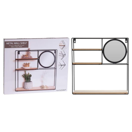 h-s-collection-wall-rack-with-mirror-40x10x40-cm At Willow and Wine