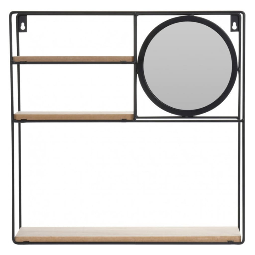 h-s-collection-wall-rack-with-mirror-40x10x40-cm At Willow and Wine