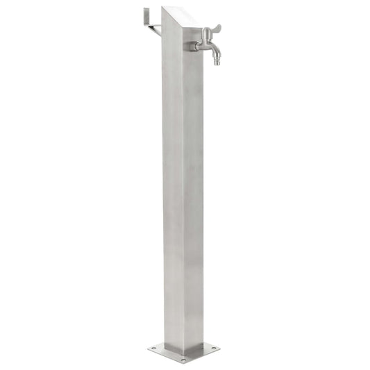 vidaXL Garden Water Column Stainless Steel Square 95 cm at Willow and Wine!