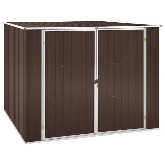garden-shed-brown-195x198x159-cm-galvanised-steel At Willow and Wine