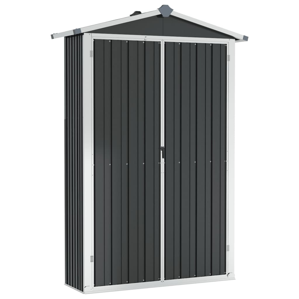 Garden Shed Anthracite 116x45x175 cm Galvanised Steel at Willow and Wine!