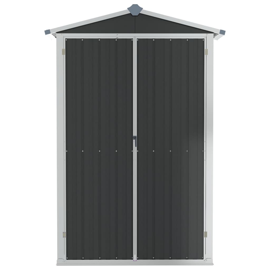 Garden Shed Anthracite 116x45x175 cm Galvanised Steel at Willow and Wine!