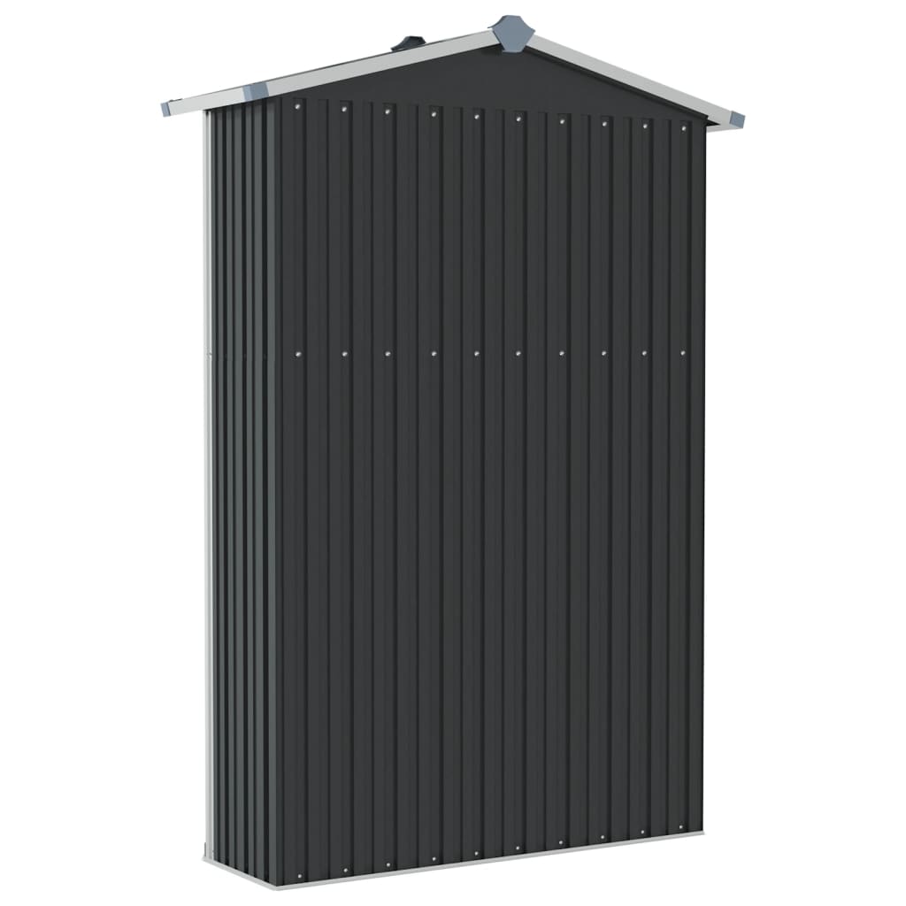 Garden Shed Anthracite 116x45x175 cm Galvanised Steel at Willow and Wine!