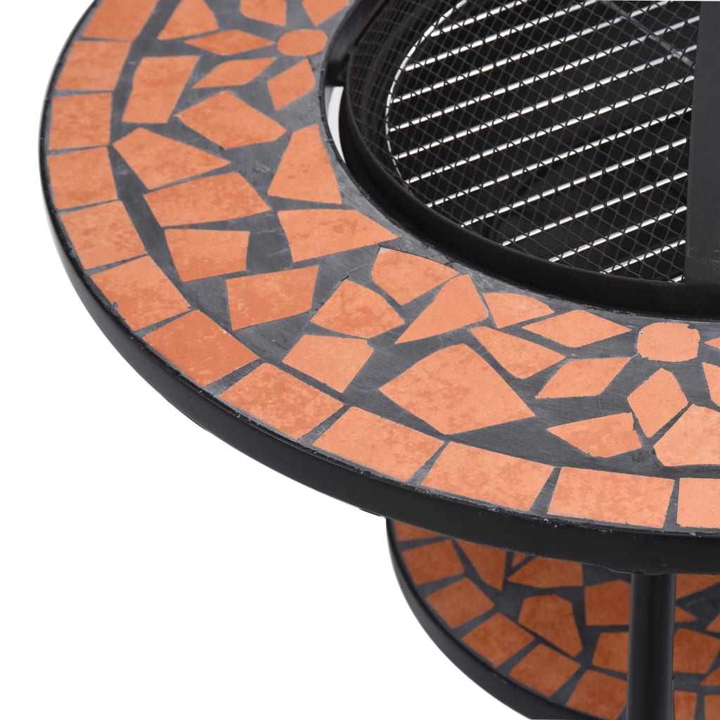 mosaic-fire-pit-table-terracotta-68-cm-ceramic At Willow and Wine